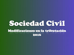 Modificación en la tributación de las sociedades civiles
