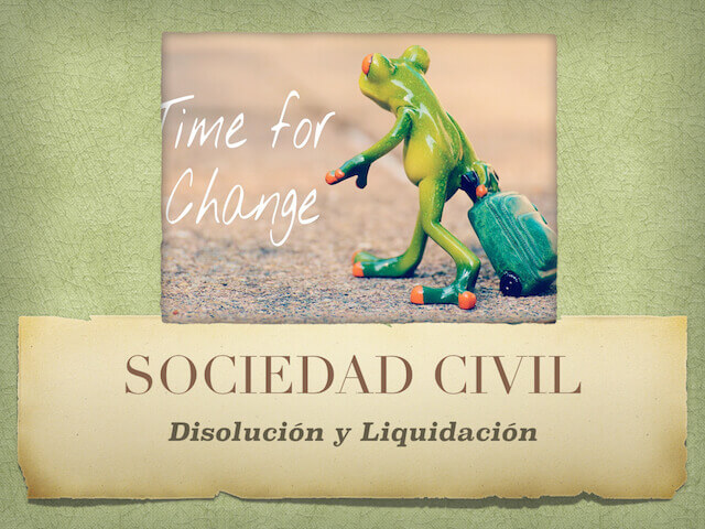 Sociedad Civil disolucion 