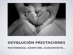 Devolución prestaciones maternidad