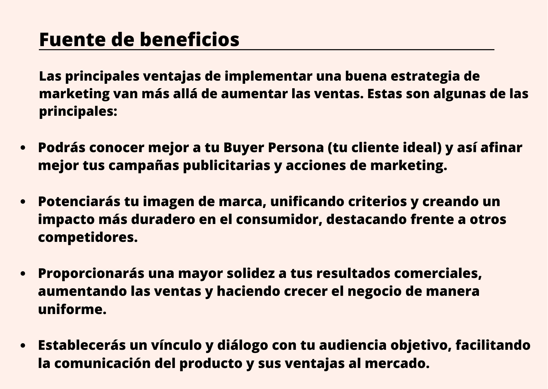 Fuente de beneficios